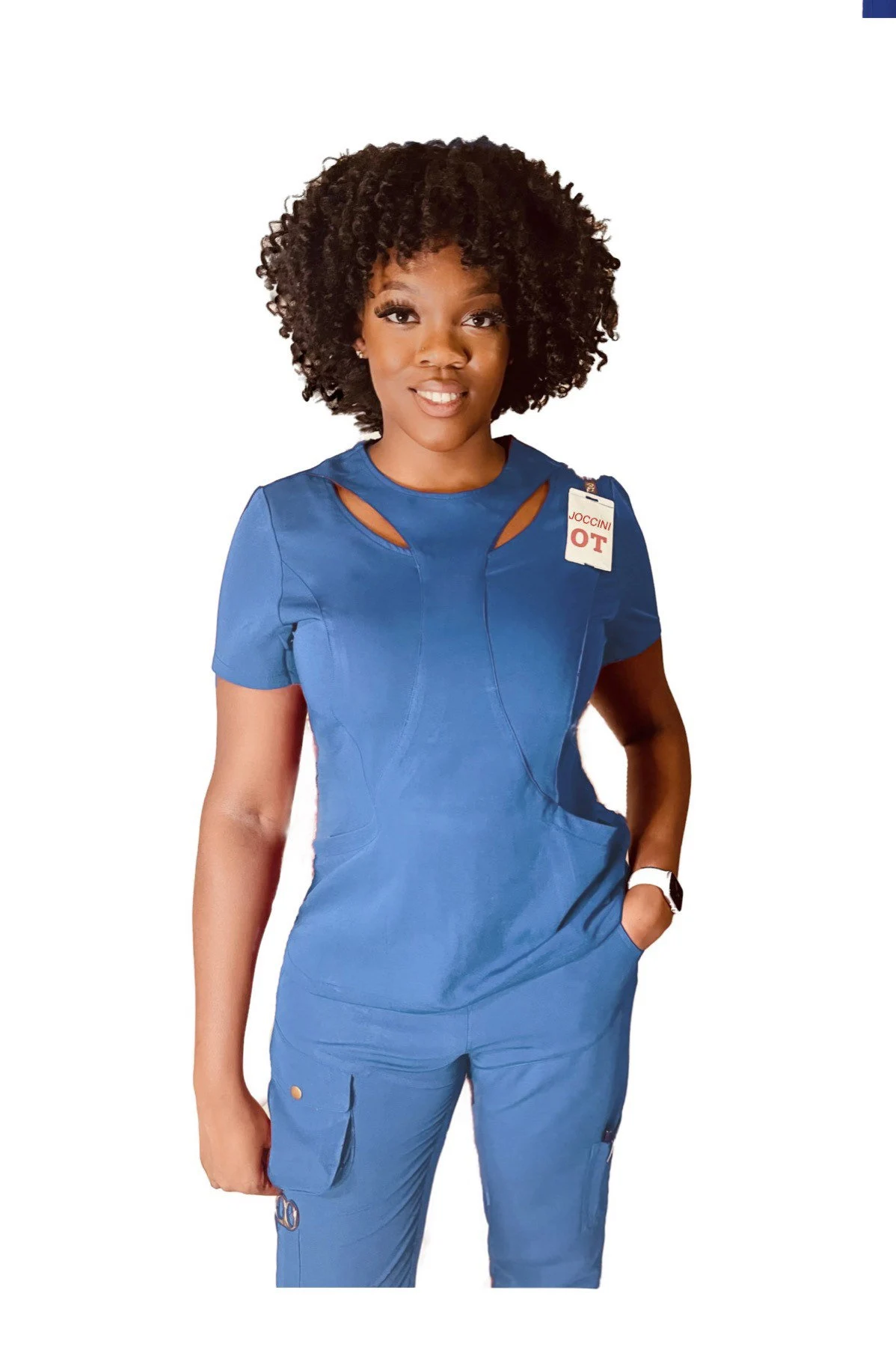 Ceil blue hospital scrub set